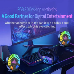 Led Music Sound Control Pickup Light Rhythm Lamp RGB Car Ambient Light