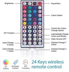 16ft LED Strip Light Music Sync Bluetooth 5050 RGB Room Light w/ Remote New