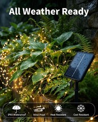 Solar Fairy String Lights 4 Pack Outdoor Remote Total 158FT 480LED Warm Multi…