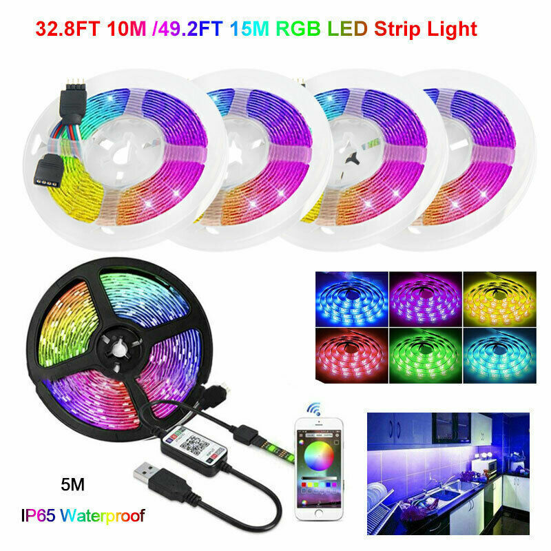 12V / 5V 5M 10M 15M 16.4ft 3528 RGB SMD 300 LED/roll Flexible Strip light