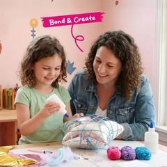 3D String Art Kit for Kids, Light up String Light Toy with 30 Multi-Colored LED