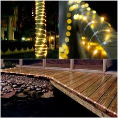 33ft 100LED Strip Rope Light Tube String Outdoor Garden Party Decoration Lights