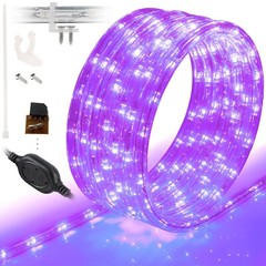 Purple Exterior LED Rope Lights, Waterproof, Connectable, 10′ 25′ 50′ 100’ft