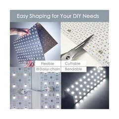 4-Pack LED Backlight Sheet 24V 36W 4000K White, 19.3X9.6 inches Each Unit, Di…