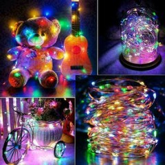 100/200 Solar LED Fairy String Light Copper Wire Outdoor Garden Decor Waterproof