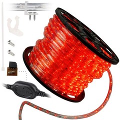 Assorted Sizes Red LED Rope Lighting Flexible Thick Outdoor Christmas Xmas
