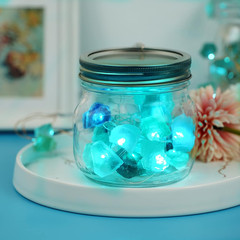 Natural Fluorite String Lights Battery Operated with Remote Timer | Sea Glass Ra