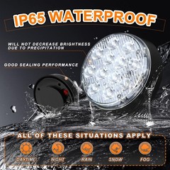 Upgraded 2PCS Rechargeable Magnetic Strobe Hazard Lights, Wireless Portable A…