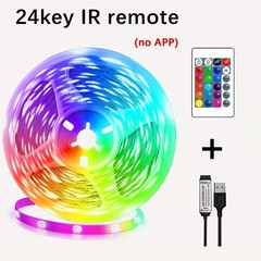 5V USB RGB LED Strip Lights Smart App Remote Control Music Sync TV Room Decor