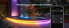 Lumary 16.4Ft Smart Neon Rope Light, Outdoor RGBAICW, Alexa, Waterproof