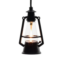 Novelty Lights ST38 LED Outdoor Flicker Flame Oil Lamp String Lights, 10 Light