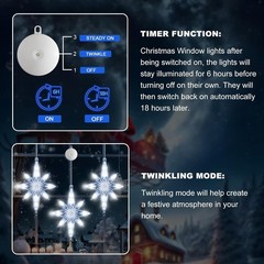 3Pcs Christmas Window Lights – Battery Powered Christmas Window Decorations