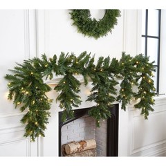 BETHEHLEM LIGHTS LED 6 CASCADING GARLAND -BATTERY OPERATED WITH TIMER – GREEN