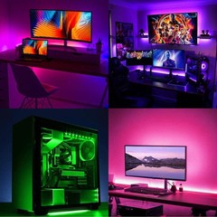 5V USB RGB Light USB Powered 13.2ft/4M (2pcs x 6.6ft) 240LEDs Flexible SMD 50…