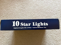 New Patriotic 4th Of July 10 Star Lights Red White and Blue String Lights 6ft.