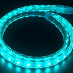 110V 5050 RGB LED Strip Outdoor Flexible Light Lamp Roll Waterproof IP67 US Plug