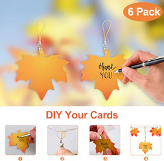 50 LED 16.4Ft Thanksgiving Decorations Fall Garland String Lights with Timer, Li