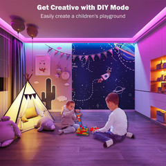 Led Lights for Bedroom 100 Ft (2 Rolls of 50Ft) Music Sync Color Changing RGB Le