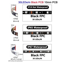 12V WS2811 RGB LED light strip Dream Full color 30led 60LEDs/m Flexible Led Tape