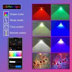 108FT Smart RGBW LED Module Permanent Outdoor Eave Light With APP Remote Control