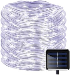 LED Solar Rope Fairy String Strip Lights Outdoor Garden Patio Backyard Pool USA