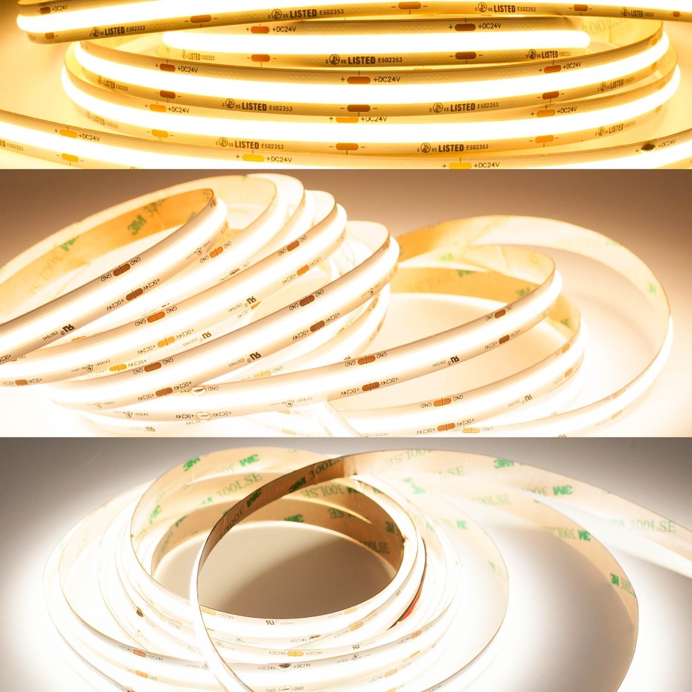 24v COB LED Strip light 528 series 2700K 3000K 4000K CRI 90 UL no power supply
