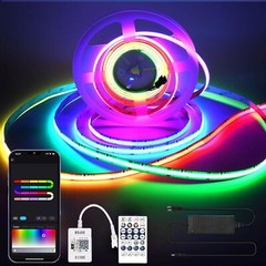 [Chasing Effect] RGBIC LED Strip Lights WIFI Color Changing APP Remote Room Home
