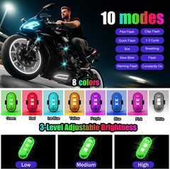 Wireless LED Lights for Car, Wireless Rock Lights with 8 Colors 10 Modes,Led Str