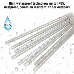 LED Meteor Shower Raindrop / Icicle Waterproof Lights Outdoor Christmas Décor