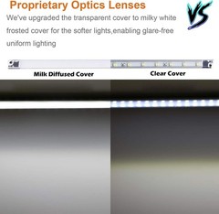 LED Display Lights, (4) Strip Light Bars for Case 12 inch, Cool White