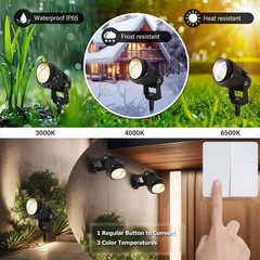 Outdoor Landscape Lights 7W 700LM,110V 120V LED Spot Lights,Waterproof Landsc…