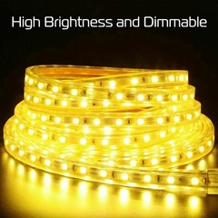 110V LED Strip Light 5050 SMD Waterproof IP67 Home Outdoor Lighting Rope+US Plug