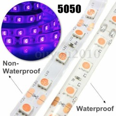 5M 5050 300 LED Strip Waterproof UV Purple Ultraviolet Flexible Fish Black Light