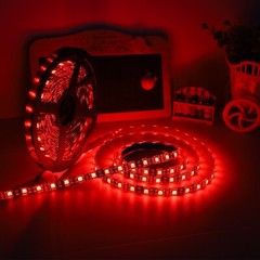 Waterproof 5M 5050 RGB 300 LED Strip Light Black PCB + 20Key IR Music Controller