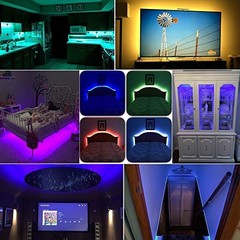 ADRESUNO WS2812B LED Strip Individual 3.2FT 144LEDS Non-Waterproof, Black PCB