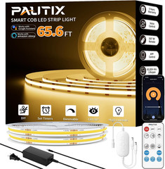 COB LED Strip Lights 65.6Ft/20M Warm White 2700K LED Light Strip,Compatible with