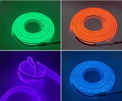 12V 24V 220V Double-side RGB LED Neon Rope Strip Waterproof Commercial DIY Light