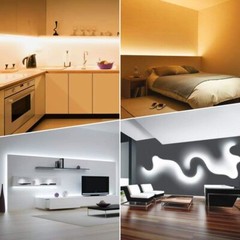 20-40ft Tunable LED Strip Light RF Control DIY Decor Super Bright Warm/Daylight