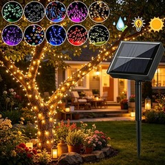 100LED Solar Christmas Lights Fairy Solar String Light Outdoor Garden Xmas Decor