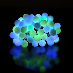 50 LED String Fairy Lights Color Changing Waterproof Round Ball Blubs Party Lamp