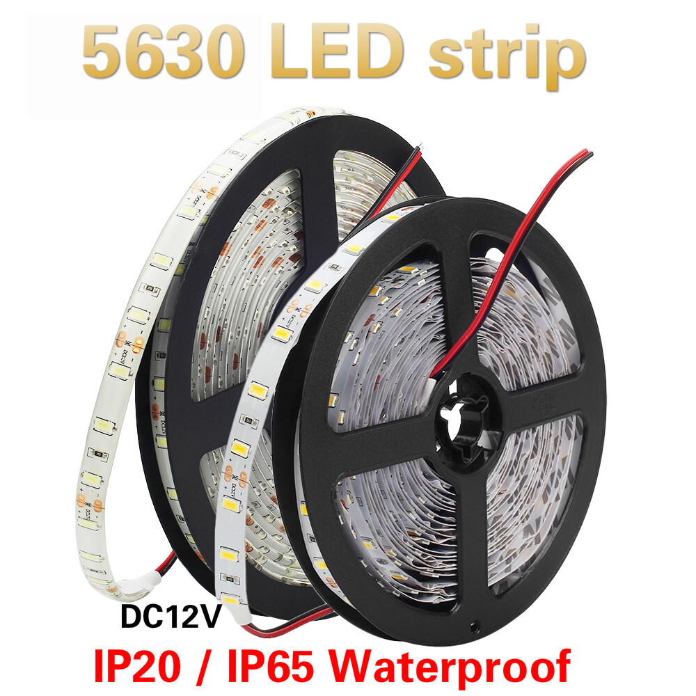 5M 10M 20M 30M DC12V White 5630 SMD 300 Flexible Led Light Strip Ribbon