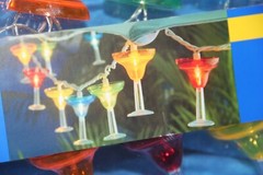 Colorful Margarita Glass Party Indoor/Outdoor String Lights Battery Operated