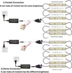 Bright IP65 Waterproof 5054 SMD 6 LED Module Light Window Store Front Lamp DC12V