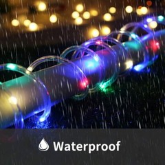 Solar Rope Lights Outdoor Waterproof LED 33ft 100LEd For Garden Yard Fence Parts