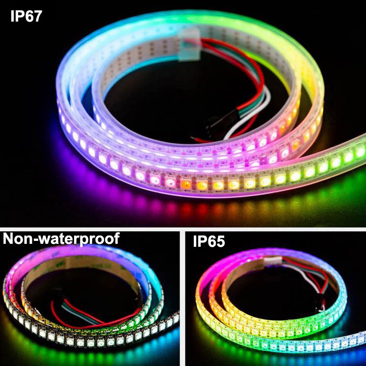 5V 12V SK6812 RGBW 4in1 Full Color LED Strip Light Pixel Individual Addressable