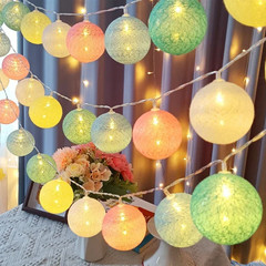 10/20 LED Cotton Ball LED String Lights Fairy Garland Decoration