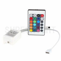 5M 5050 RGB LED Strip Light Waterproof Black PCB with Remote Adapter Full Kit