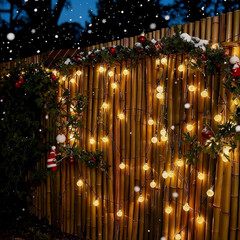 Solar String Lights Outdoor Waterproof IP65 9.3 Feet Patio Lights with 20 LED Cr