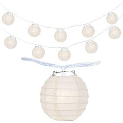 Fantado 4″ Beige Round Shaped Party String Lights by PaperLanternStore