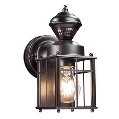 Globe-Electric Franklin Matte Black Motion-Sensing Led Wall Lantern 60000001